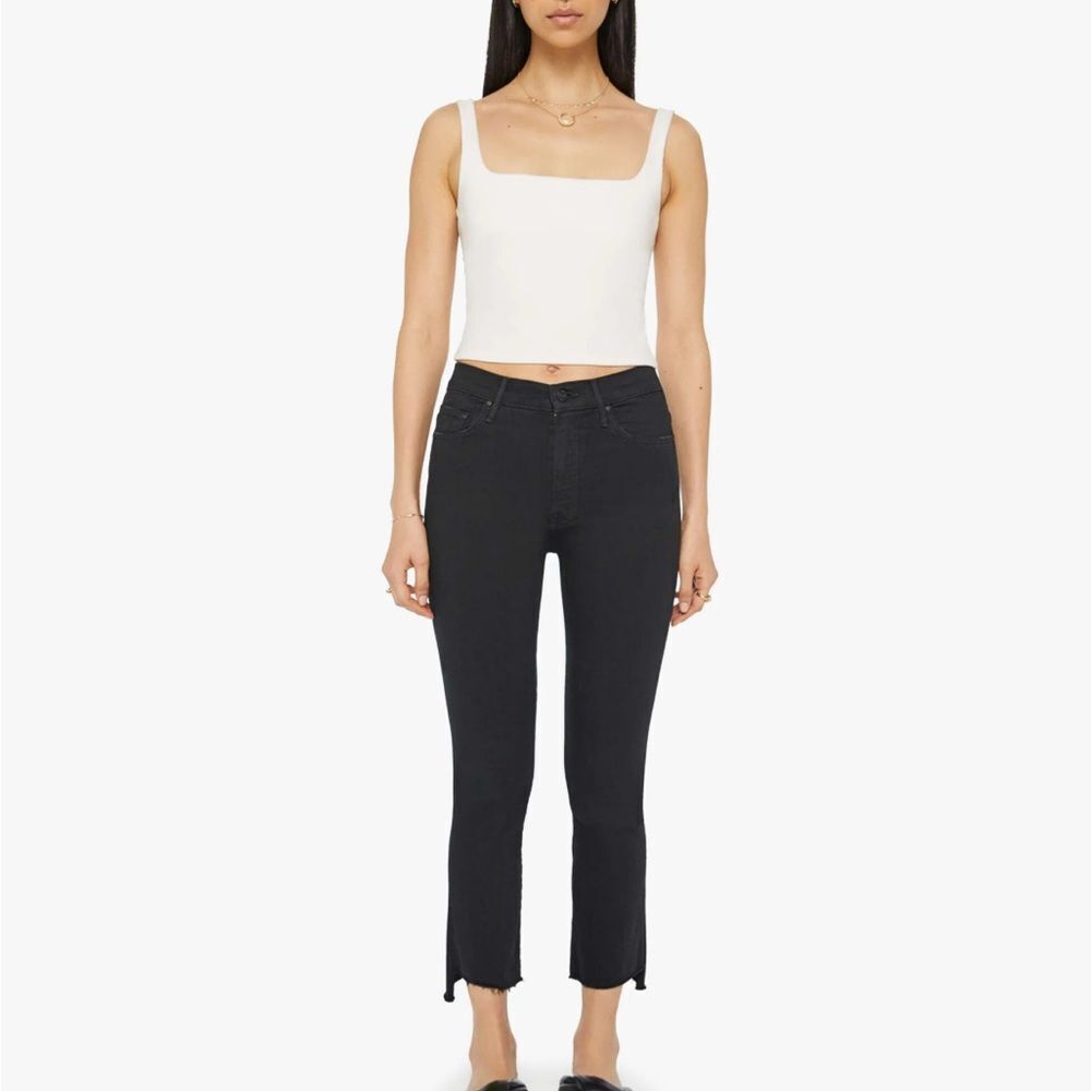 MOTHER‎ the insider crop step fray not guilty 29 bootcut  frayed step hem